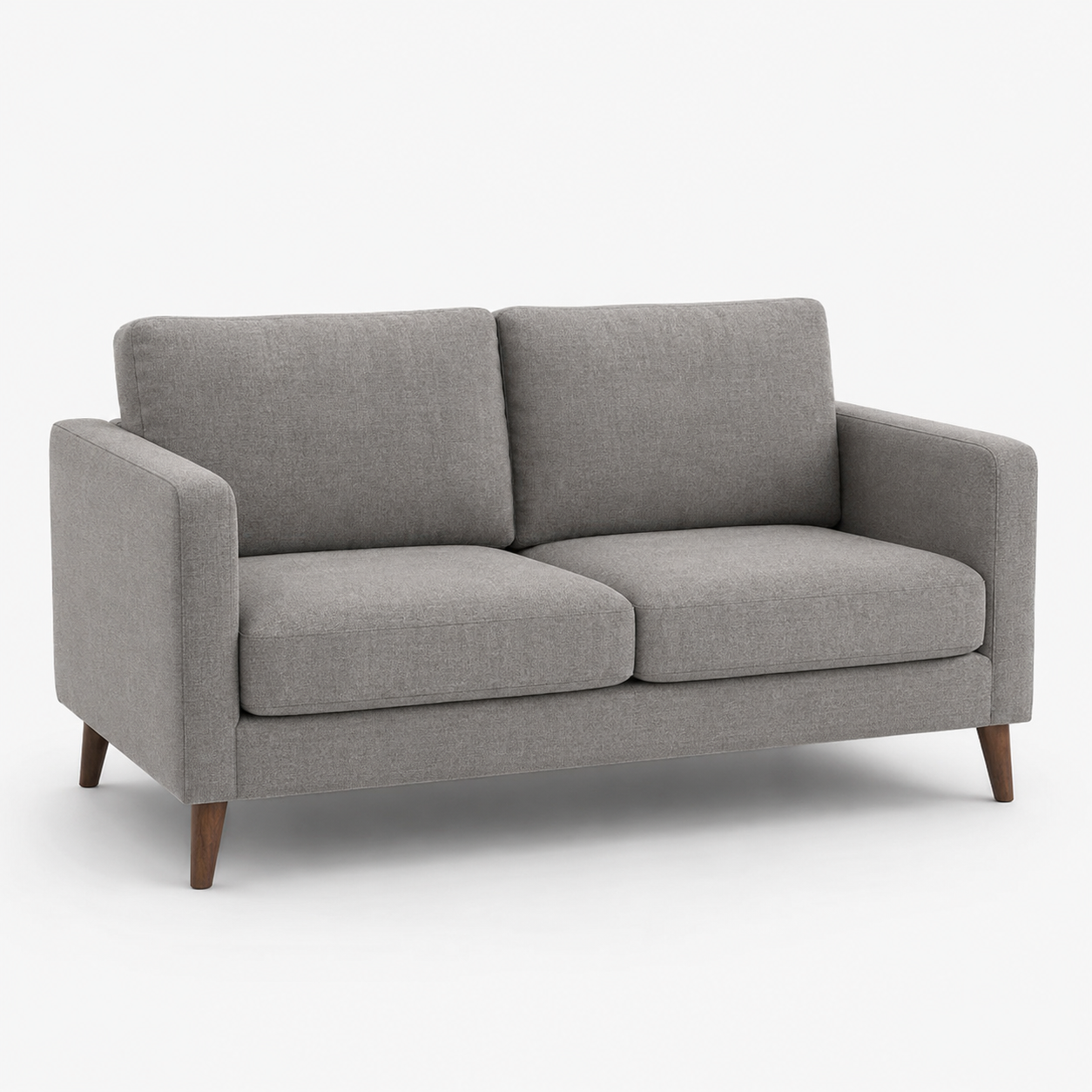 Sofa Minimalis 2 Seater Kain Premium